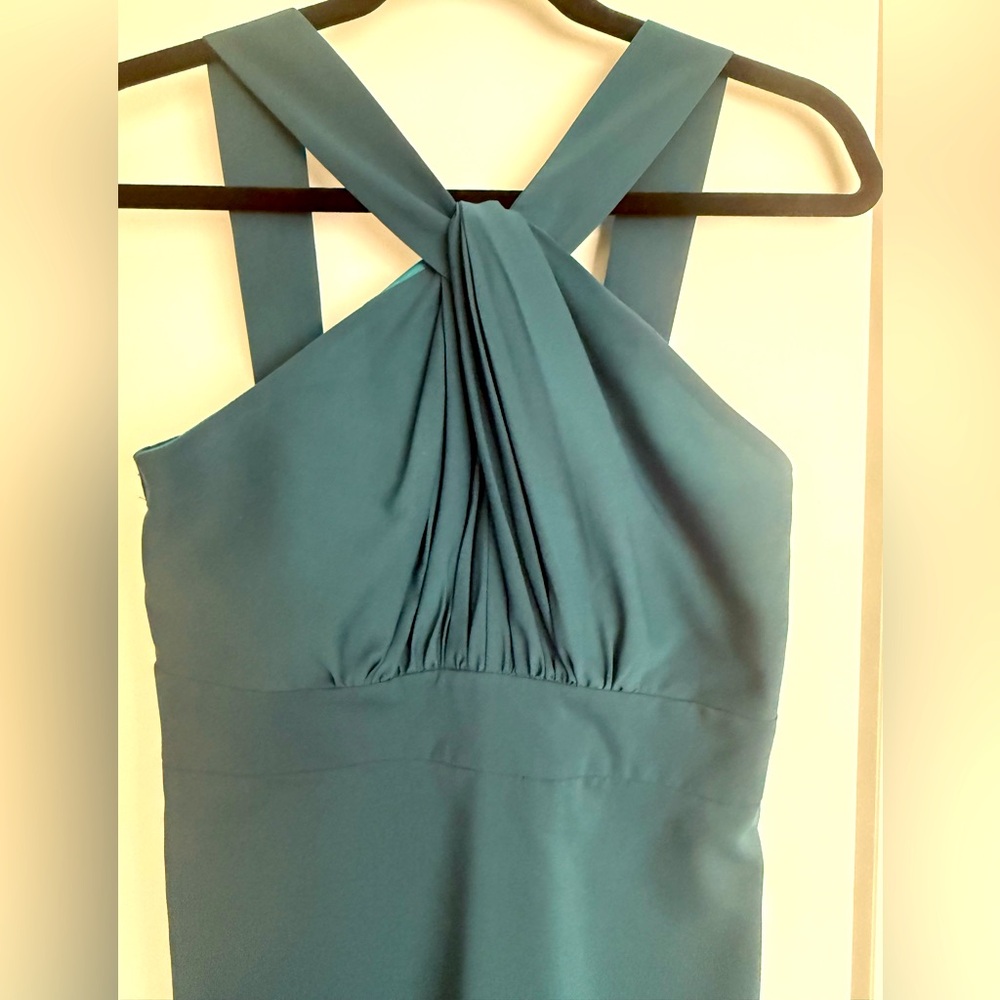 The Limited Teal Blue/Green Halter Dress